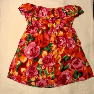 4/$10 XXI Strapless Blouse with Pockets
